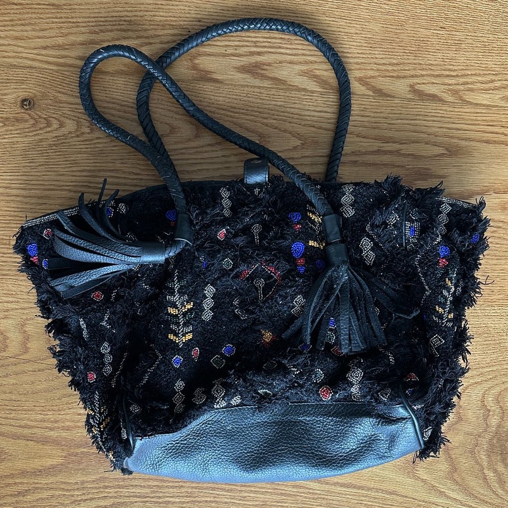 Anthropologie Beaded IbBan Tote
